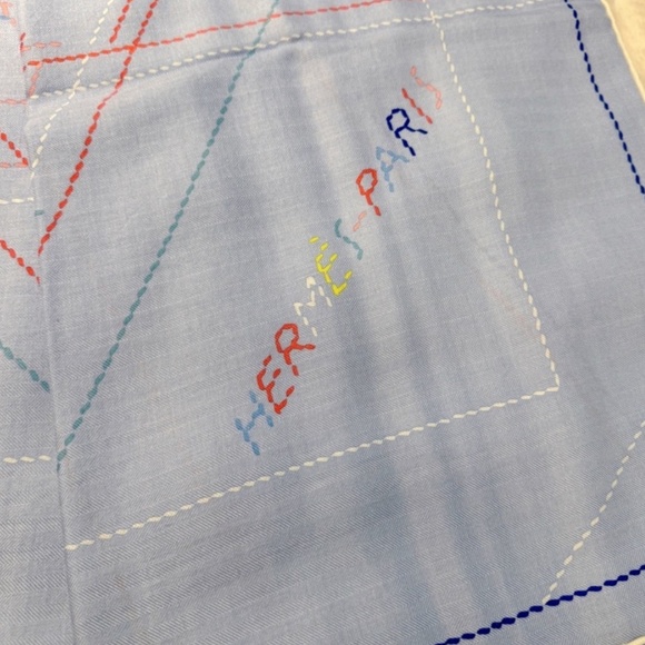 Hermes Pique Sellier shawl 140 - Picture 3 of 10